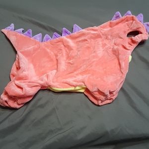 XL Dog Pink Dinosaur Outfit